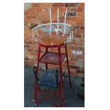 Antique Metal Shoe Shine Chair