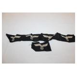 Strip of 4 plus 1 German SS Sleeve Eagles