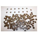 Approx. 190 US Indian Head Pennies, dating from