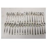 34pcs Sterling Spoons Whiting Pattern Madam Jumel
