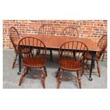 7pc Nicholas & Stone Table 29' x 70' w/ 16' leaf,