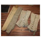 Pair of US Army WWII Leggings, M9 Spare