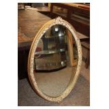 French Style Oval Mirror, 41in Tall