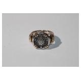 925/14kt Turtle Ring, 7.86 grams