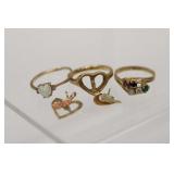 Scrap Yellow Gold, 5pcs, 7.5 Grams