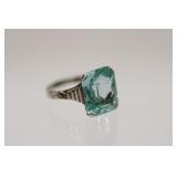 White GOld VIntage Art Deco Women's Ring