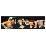 6pcs Royal Doulton, King John, Chistopher Columbus