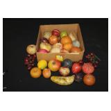 Large Groupe of Vintage Alabaster/Marble Fruit