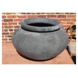 Hand molded terra cotta pot