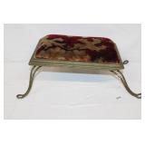 Antique Metal Leg Foot Stool 7' x 19' (measured