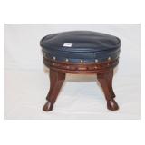 9' t x 12' diameter Leather top Foot Stool w/
