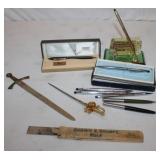 Lot of Pens & Pencils; 2 Cross Pens w/ box,