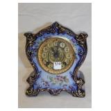 Porcelain Hand Painted Clock CA 1881