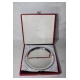 Cartier 11in Pewter Plate in Box