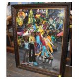 1970's Oil on Canvas Soul, 54.5 x 42.5 in