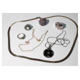 925 Sterling Large Lot to Include Rings, Pendants,