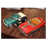 3 Toy Cars; 1955 Cheverolet Car by Ertl 1:18