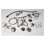 925 Sterling Lot that Conists of Pendants, Chains,