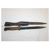 WWII German K98 Bayonet dated 43 with scabbard