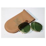 Vtg Ray-Ban Bausch & Lomb Clip-On Sunglasses with