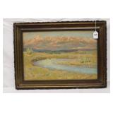 Early 20th Century Oil on Board Signed
