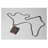 925 Stelring Silver Pendant and Chain, Pendant is