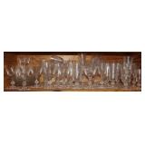 Tiffin Kingsley Crystal w/ (10) 8in Dessert Plates