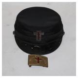 1890's Matching Hat & Belt Buckle