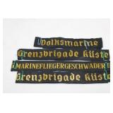 4 Reproduction German Navy Ribbons