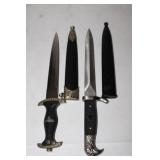 2 Replica Nazi Knives