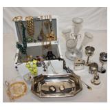 Misc. Lot of COstume Jewelry w/ Some Sterling,