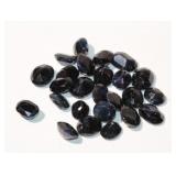 Large Parcel of Loose Oval Dark Blue Sapphires