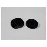 2 Larger Loose Dark Blue OVal Sapphires