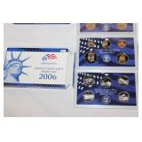 5 US Proof Sets, 2004, 2005, 2006, 2007, 2008 in