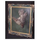 Early 1900's Oil on Canvas of a Game Dove,
