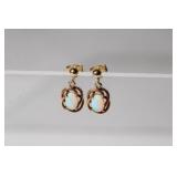 14kt YG Opal Earrings that Contains Approx 1/2ct
