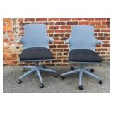 Pair of Italian Office Chairs Kartell Spoon Chairs