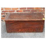 Grain Painted Trunk, 15x37x15 inches