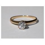 14KT YG Diamond Ring