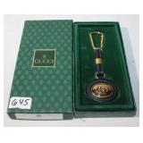 Gucci Leather Keychain in Box