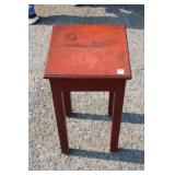 Square Pine Painted Table 25x14 inches