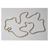 14kt Yellow Gold 30in Rope Necklace, 19.92 grams