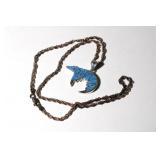 925 Sterling Silver Native American Pendant on