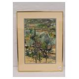 Signed Painting by Ban ca 1984 Landscape