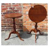 2 Cherry Tilt Top Table