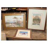 3pc Prints; Bob Timberlake, EW Haslehust,