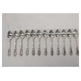 12pcs Sterling Demitasse Spoons