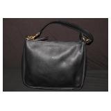 1 Coach Black Cary Soft Pebble Leather Shoulder