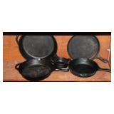 6 Cast Iron Skillets