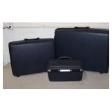 Vintage 3 pc Samsonite Hardcase Luggage all with